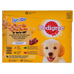 PEDIGREE Junior Selection Mix - Nat hondenvoer - 12x100 g