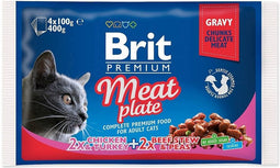 BRIT Premium Cat Meat Plate - nat kattenvoer - 4x100g