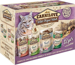 CARNILOVE Cat Wild Origin Fillets - nat kattenvoer - 12x85g