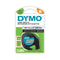 Gelamineerde Tape voor Labelmakers Dymo 91208 LetraTag® Zwart Zilver 12 mm (10 Stuks)