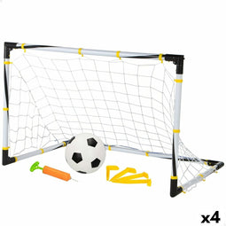 Voetbaldoel Colorbaby 90 x 59 x 59 cm Opvouwbaar (4 Stuks)