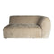 PTMD Lujo sofa cream 6051 fiore fabric 2 seater arm R