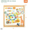 Parchis en Oca Spelbord Woomax Zookabee 30 x 3 x 30 cm Kinderen dieren (6 Stuks)