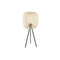 Bureaulamp DKD Home Decor Zwart Bruin 220 V 50 W Tropisch (23 x 23 x 56 cm)