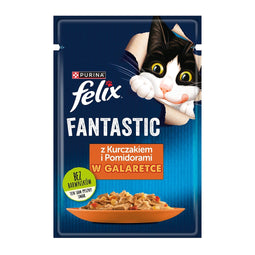 Felix Fanstastic kip, tomaat - natvoer voor katten - 85 g