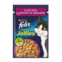 FELIX Sensations Eend en spinazie - nat kattenvoer - 85 g