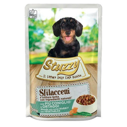 STUZZY Shreds with rabbit and vegetables - nat hondenvoer - 100 g