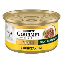 PURINA Gourmet Gold Succulent Delights Chicken - nat kattenvoer - 85g