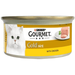 Purina Nestle Gourmet Gold - zalm en kip -85 g nat kattenvoer