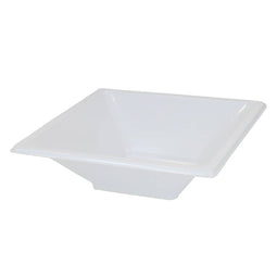 Set of reusable bowls Algon 250 ml Vierkant Wit Plastic 12 Stuks
