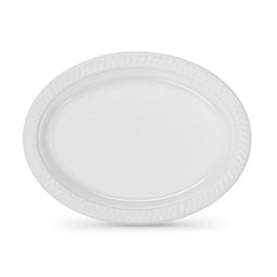 Reusable plate set Algon Wit 27 x 21 cm Plastic 6 Stuks