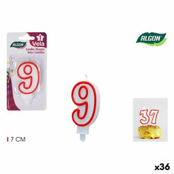 Kaarsenset Algon Rood (36 Stuks)