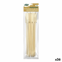 Bamboestokken Algon 24 cm Set 20 Onderdelen (36 Stuks)