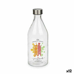 Fles Juicy Fruits Glas 1 L (12 Stuks)
