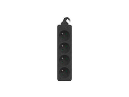 LANBERG POWER STRIP 1M BLACK, 4X 230V PL, UPS
