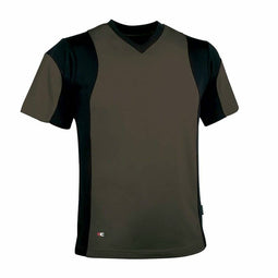 Uniseks T-Shirt met Korte Mouwen Cofra Java Bruin Maat S