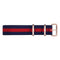 Horloge-armband Paul Hewitt PH-SA-R-St-B-NR-20S Blauw Rood