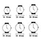 Horloge Uniseks Light Time POKER (Ø 41 mm)