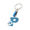 Sleutelhanger Letter P Kleur Blauw