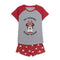 Zomerpyjama Minnie Mouse Rood Vrouw Grijs Maat XS