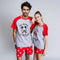 Zomerpyjama Minnie Mouse Rood Vrouw Grijs Maat XS