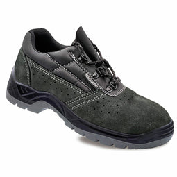 Veiligheidsschoenen s1p src Blackleather Suède Grijs Schoenmaat 38