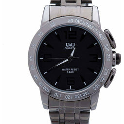 Horloge Heren Q&Q Q602J405Y Zwart Zilverkleurig (Ø 40 mm)