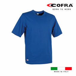 Heren-T-Shirt met Korte Mouwen Cofra Zanzibar Blauw Maat XS