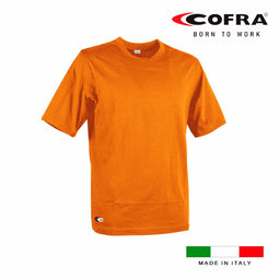 Heren-T-Shirt met Korte Mouwen Cofra Zanzibar Oranje Maat S