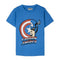 T-Shirt met Korte Mouwen voor kinderen The Avengers Blauw Maat 5 Jaar