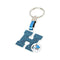 Sleutelhanger Brief H Kleur Blauw