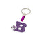 Sleutelhanger Letter B Kleur Roze