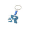 Sleutelhanger Brief R Kleur Blauw