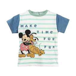 T-Shirt met Korte Mouwen Mickey Mouse Multicolour Kinderen Maat 18 maanden