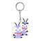 Sleutelhanger El Hormiguero Paars Zwart (8 x 3 cm)