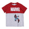 T-Shirt met Korte Mouwen voor kinderen Marvel Grijs 2 Stuks Maat 18 maanden