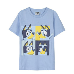 T-Shirt met Korte Mouwen voor kinderen Bluey Licht Blauw Maat 2 Jaar