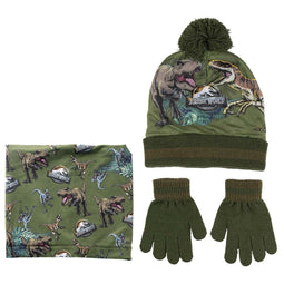 Muts, Handschoenen en Nekwarmer Jurassic Park 3 Onderdelen Donkergroen