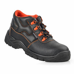 Veiligheidsschoenen s3 src Blackleather Zwart Leer Schoenmaat 42
