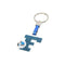 Sleutelhanger Letter F Kleur Roze