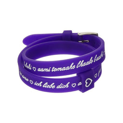 Armband Dames il mezzometro I LOVE YOU SILVER - BRACCIALE IN SILICONE/SILICONE BRACELET