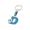 Sleutelhanger Letter D Kleur Blauw