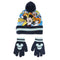 Muts en Wanten Mickey Mouse 2 Onderdelen Donkerblauw