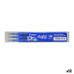 Navulset Pilot Frixion 0,7 Pen 3 Onderdelen Blauw (12 Stuks)