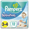 Wegwerpluiers Pampers 3-4 (12 Stuks)