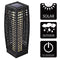 Solar tuinlamp wicker hoogte 70cm