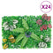 Hek met kunstplanten24 st 40x60 cm groen