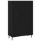 Hoge kast 69,5x31x115 cm bewerkt hout zwart