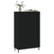 Hoge kast 69,5x31x115 cm bewerkt hout zwart