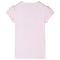 Kindershirt met kapmouwen 128 zachtroze